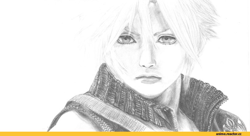 video, art, рисунки карандашом, Final Fantasy, личное, рисунок с карандашом, удалённое, Anime