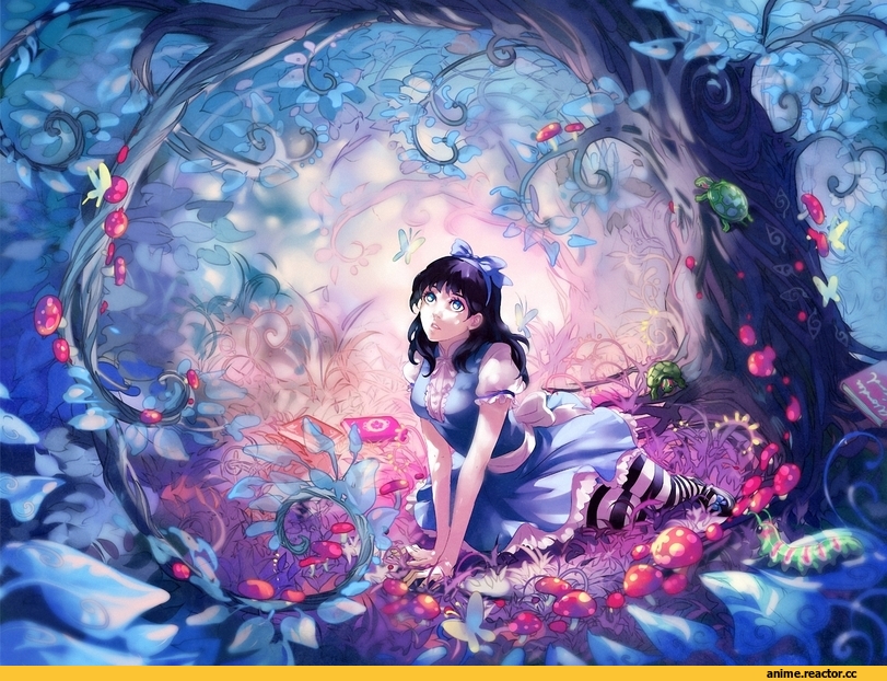 art, красивые картинки, alice in wonderland, Anime