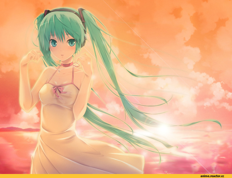 Hatsune Miku, Vocaloid, art, красивые картинки, Anime