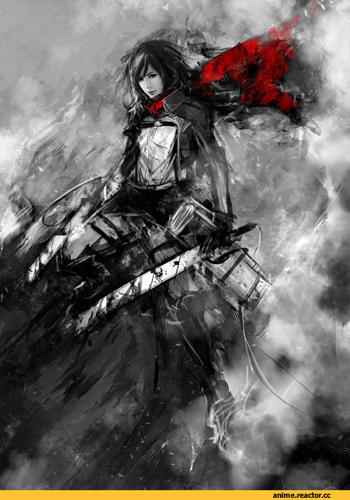 Mikasa Ackerman, Attack on Titan, красивые картинки, art, личное, удалённое, Anime