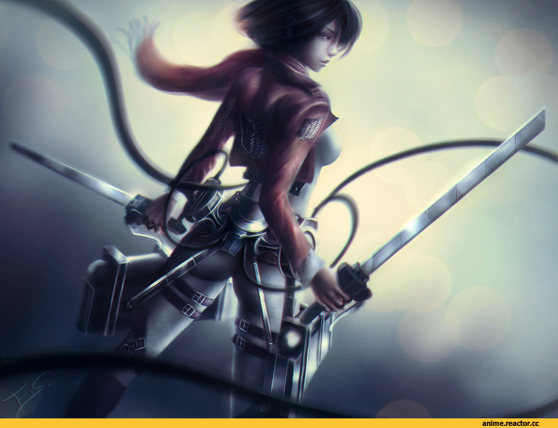 Mikasa Ackerman, Attack on Titan, artist, art, красивые картинки, Eddy Shinjuku, Anime