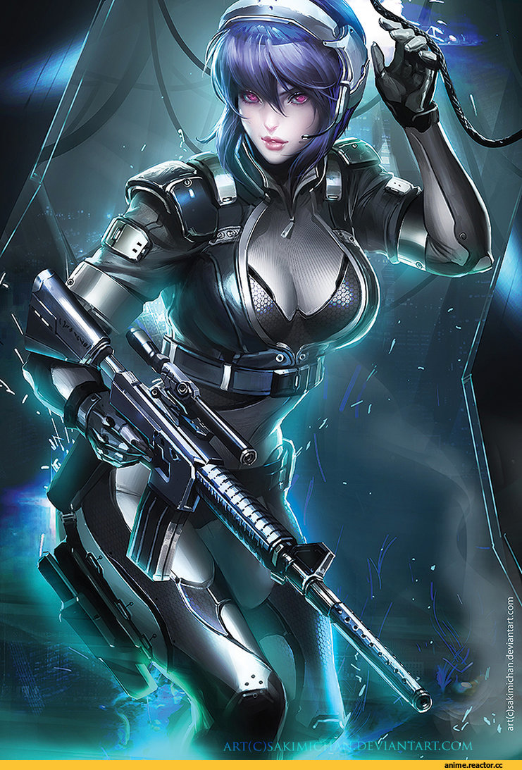 Anime Art, art, красивые картинки, Ghost in the Shell, Kusanagi Motoko, Anime