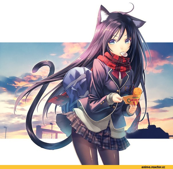 art, красивые картинки, няшка, catgirl, Anime