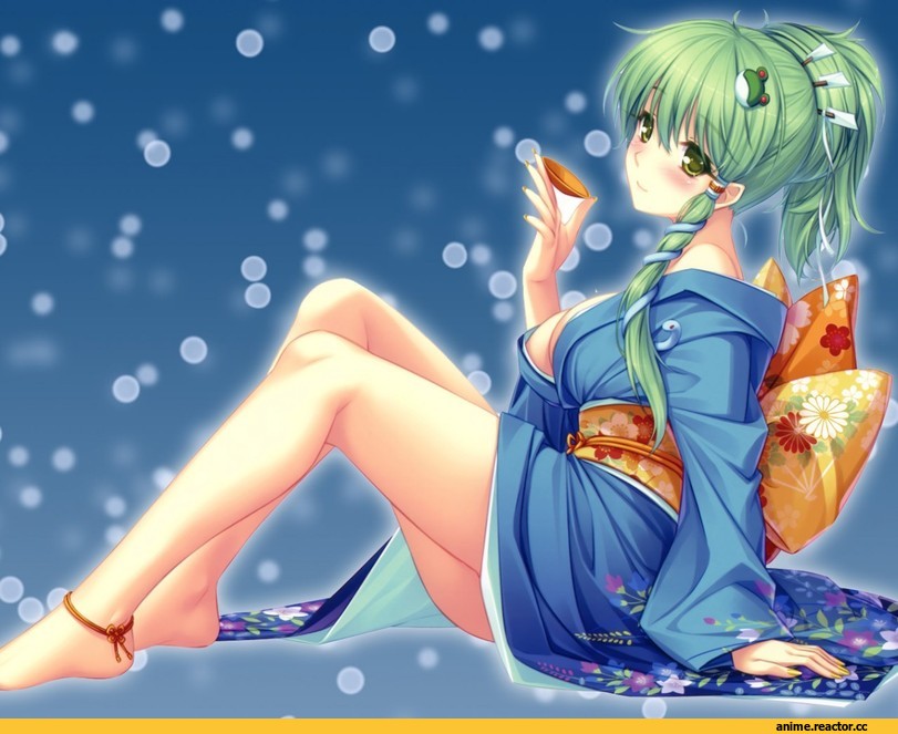 art, красивые картинки, Kochiya Sanae, Anime