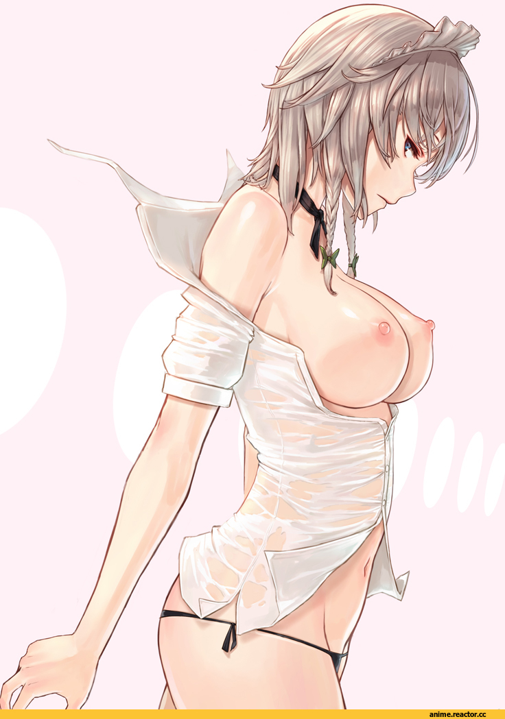 Izayoi Sakuya, Touhou Project, этии, Anime Ero, Oppai, Anime