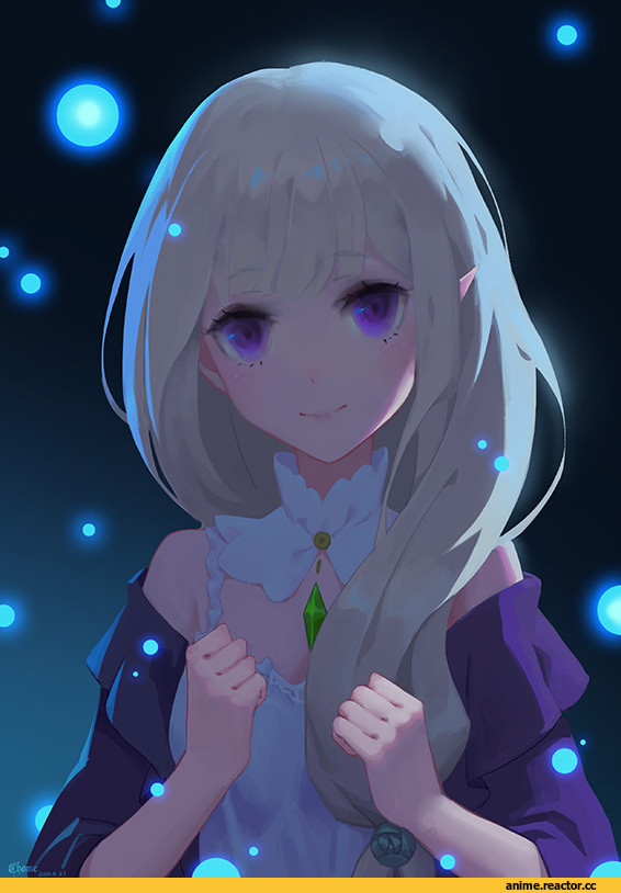 Emilia (re zero), Re Zero Kara Hajimeru Isekai Seikatsu, c home, Anime Art, Anime