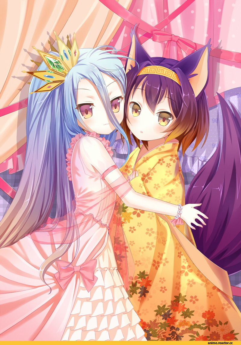 No Game No Life, Animal Ears, Kitsune, Shiro (NGNL), Anime