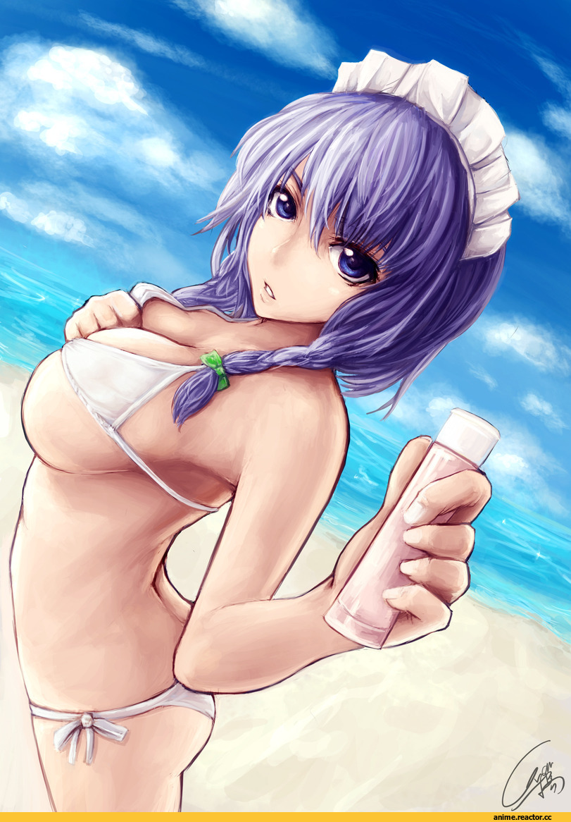 Anime Ero, Anime Ero Swim, Touhou Project, Izayoi Sakuya, Anime