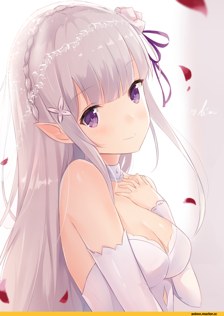 Re Zero Kara Hajimeru Isekai Seikatsu, Emilia (re zero), kimm, Anime