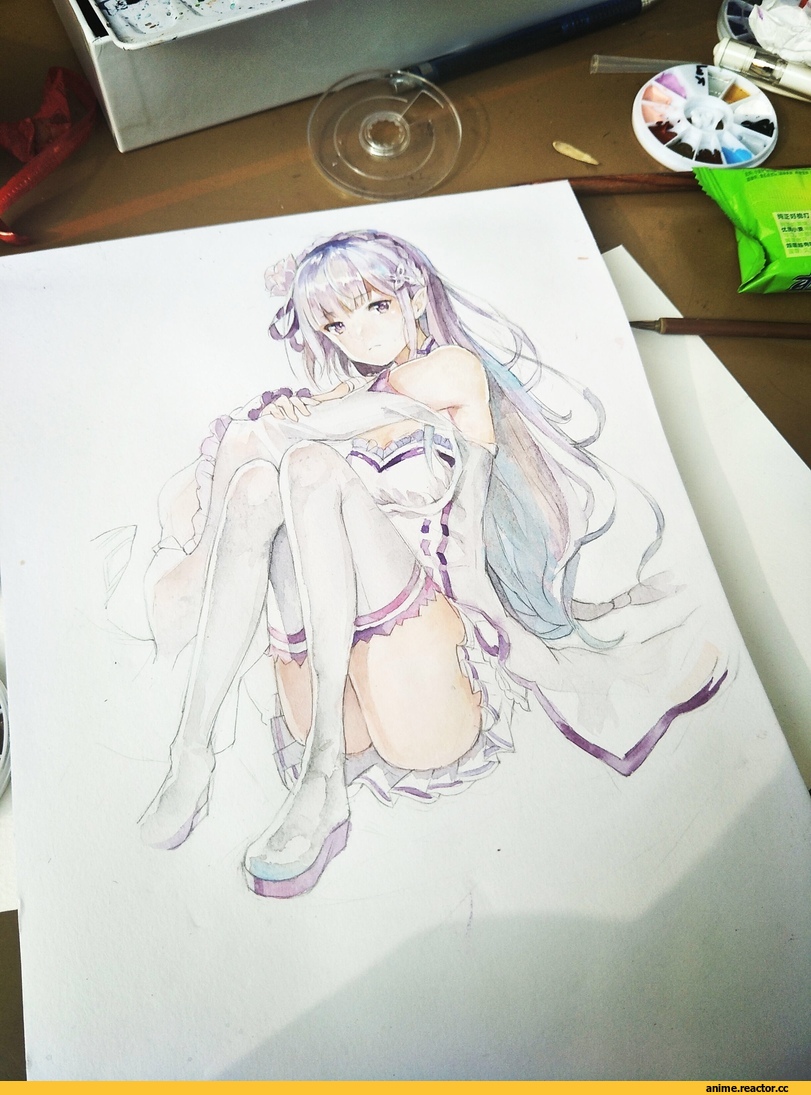 Emilia (re zero), Re Zero Kara Hajimeru Isekai Seikatsu, Anime