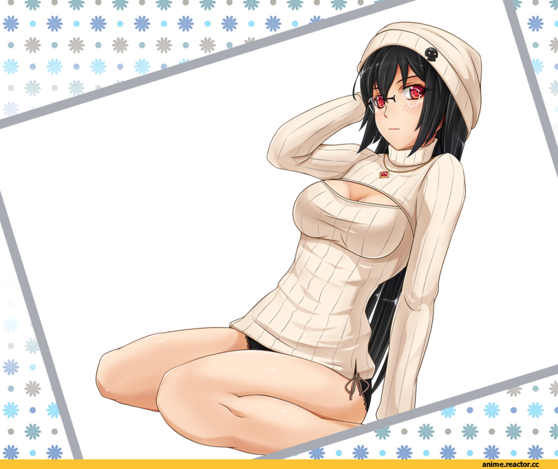 Anime Original, Anime Art, Open-Chest Sweater, Anime Ero Megane, Anime Ero, Anime Adult pantsu, Anime