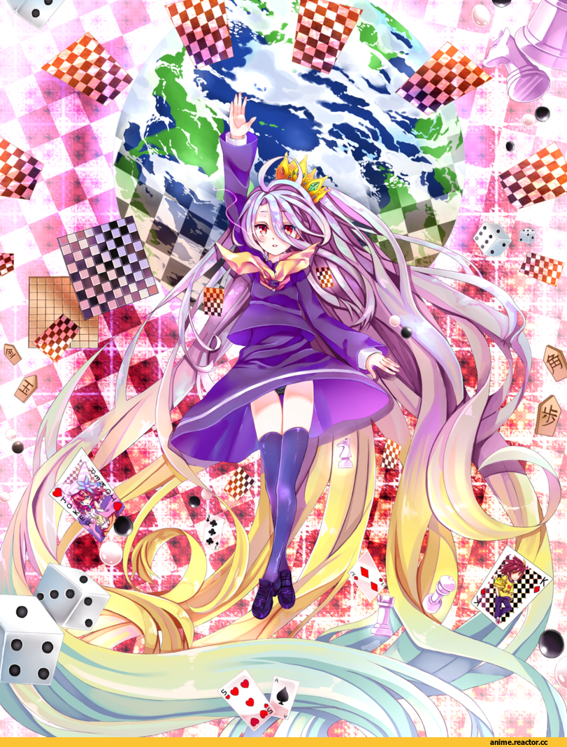 Shiro (NGNL), No Game No Life, Аниме арт, NoShio, Anime