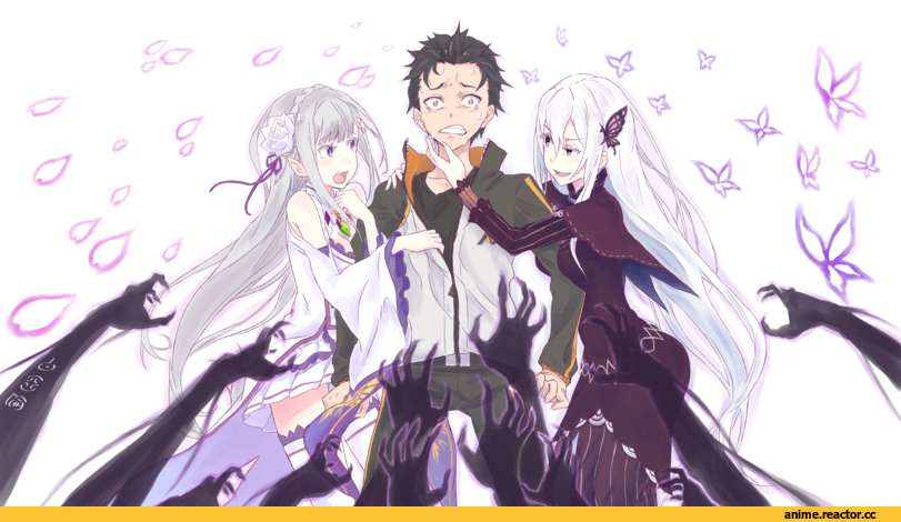 Emilia (re zero), Re Zero Kara Hajimeru Isekai Seikatsu, Satella, Natsuki Subaru, Anime