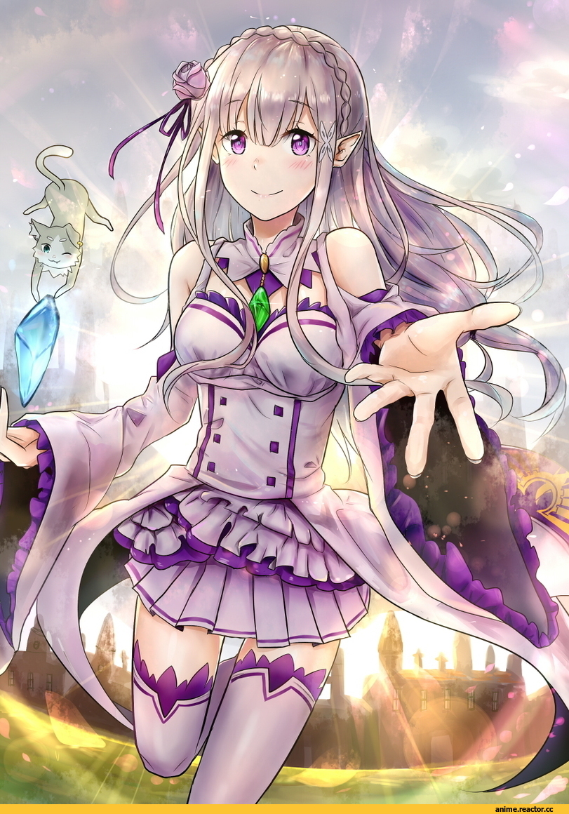 Re Zero Kara Hajimeru Isekai Seikatsu, Emilia (re zero), Pack (re zero), Anime