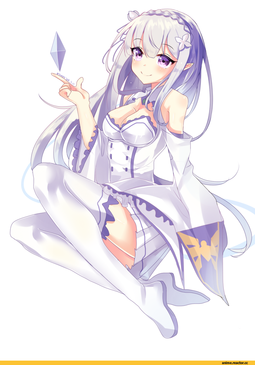 Re Zero Kara Hajimeru Isekai Seikatsu, Emilia (re zero), timins, Anime