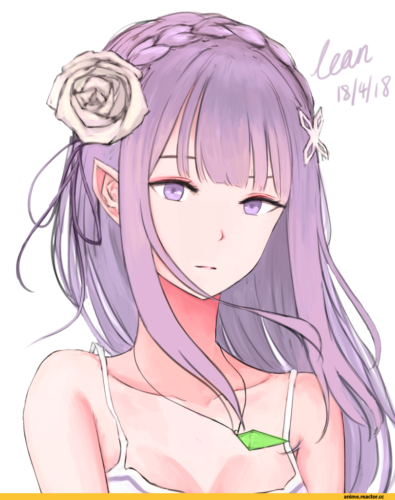 Re Zero Kara Hajimeru Isekai Seikatsu, Emilia (re zero), jijinjiji, Anime