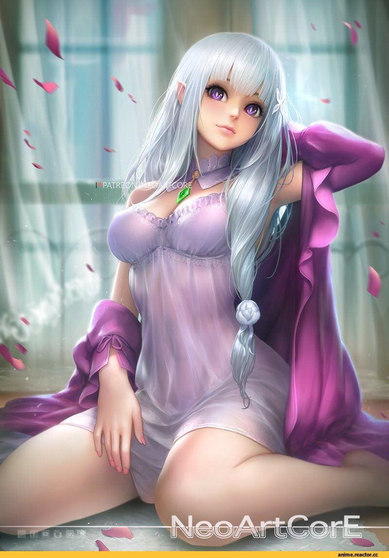 Re Zero Kara Hajimeru Isekai Seikatsu, Emilia (re zero), NeoArtCorE, artist, Anime