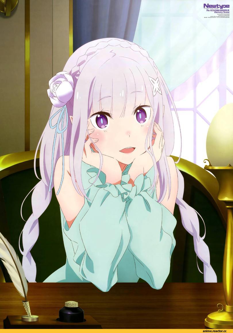 Re Zero Kara Hajimeru Isekai Seikatsu, Emilia (re zero), Anime