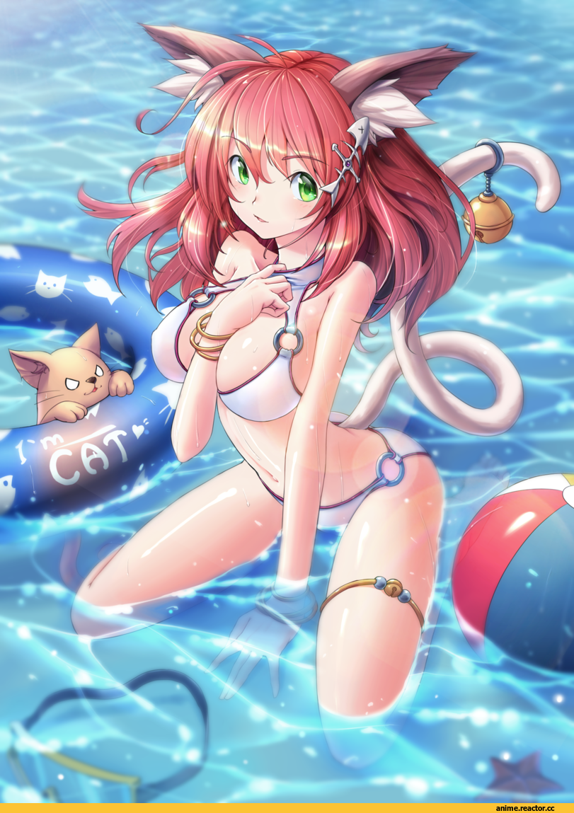 Anime Art, ranken, Anime Original, Anime Ero, Anime Ero Swim, Animal Ears, neko, Anime