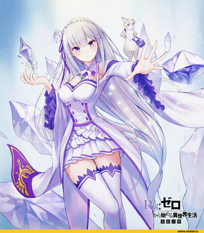 byn6, Emilia (re zero), Re Zero Kara Hajimeru Isekai Seikatsu, Pack (re zero), Anime Art, artist, Anime