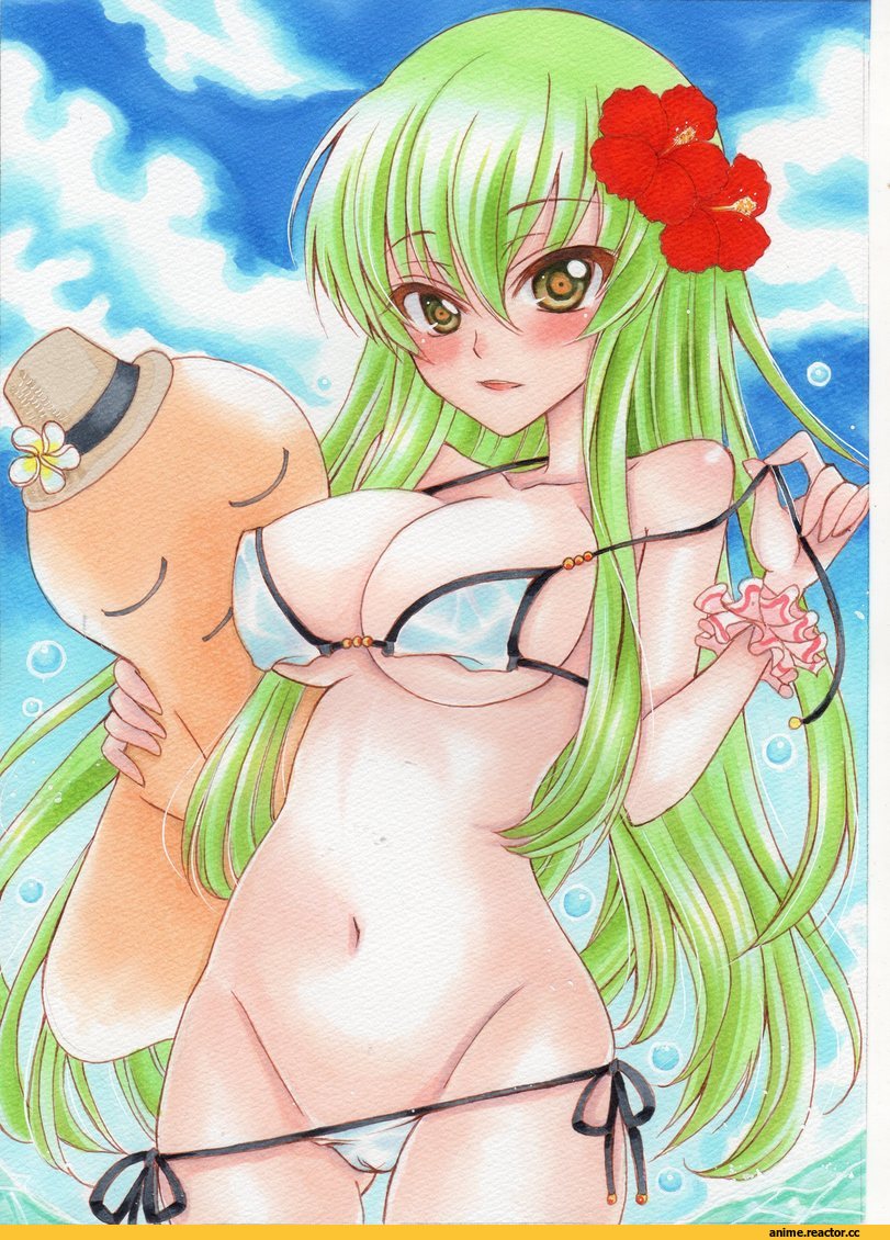 C.C., Code Geass, Anime Ero Swim, Anime Ero, Anime Paint, Anime Art, Anime