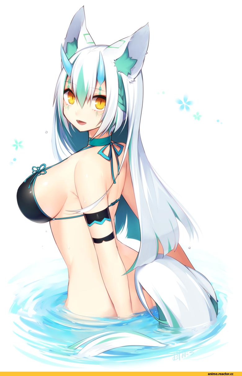 Anime Original, Anime Art, Animal Ears, Kitsune, Anime Ero Swim, Anime Ero, Anime