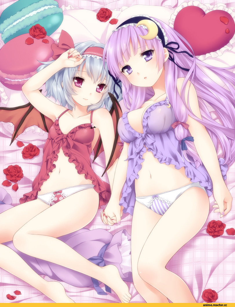 Anime Art, Patchouli Knowledge, Remilia Scarlet, Touhou Project, Anime