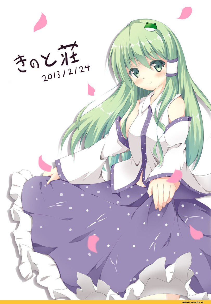 Anime Art, Kochiya Sanae, Touhou Project, Anime