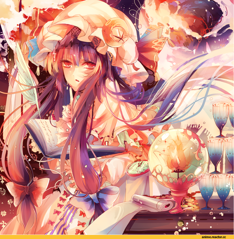 Anime Art, Patchouli Knowledge, Touhou Project, Anime