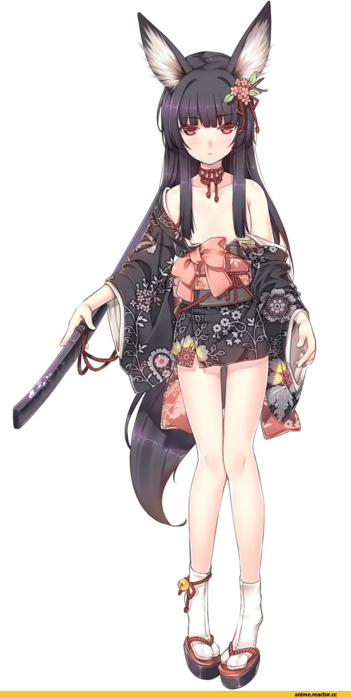 nya, Неко, Yukata, Animal Ears, Anime