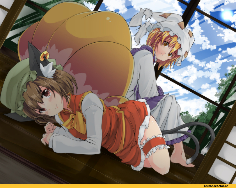 Touhou Project, Chen, Yakumo Ran, Nekomata, Kitsune, Animal Ears, Anime