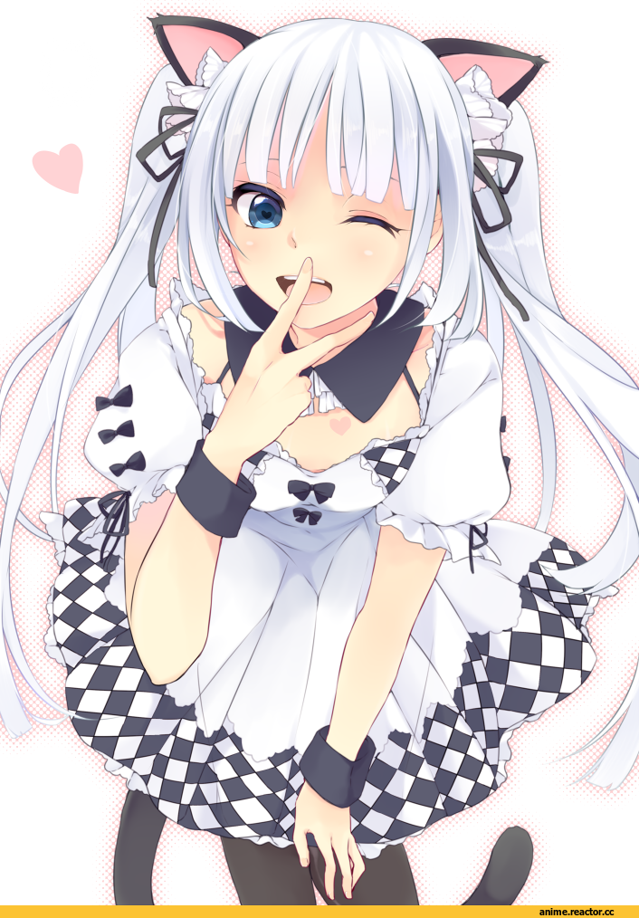 miss monochrome, Неко, Animal Ears, Anime