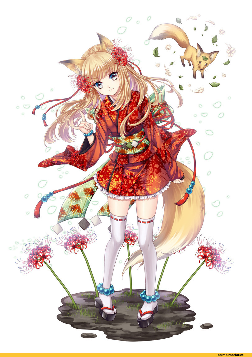 Anime Original, Kitsune, Animal Ears, Anime