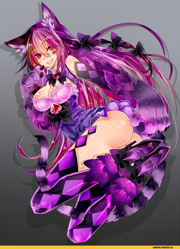 Monster Girl Encyclopedia, Monster Girl (Anime), Anime Original, Cheshire Cat, Неко, Animal Ears, Anime