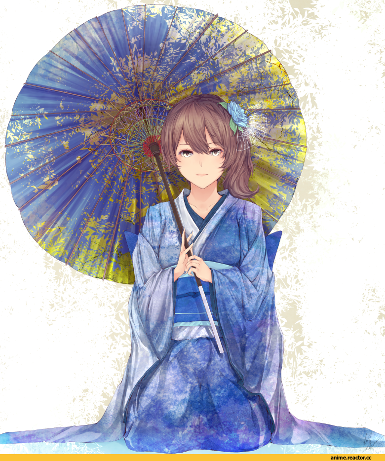 Kaga (Kantai Collection), Kantai Collection, kyueras etena, Yukata, Anime