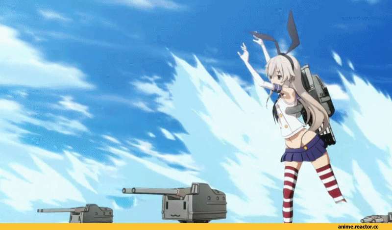 Kantai Collection, Shimakaze, Anime Гифки, Anime