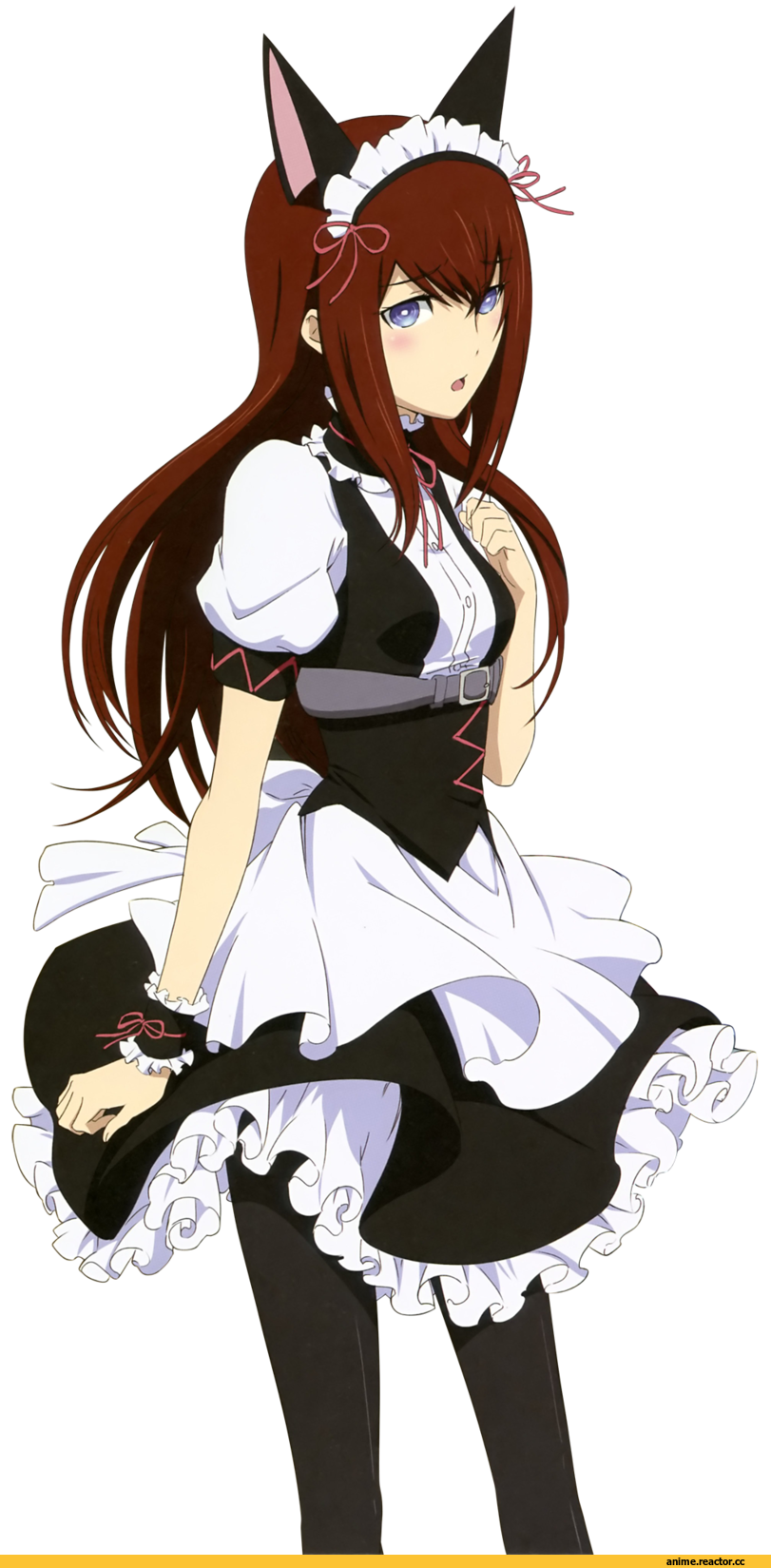 Makise Kurisu, Steins Gate, Animal Ears, Maid, Anime Art, Anime