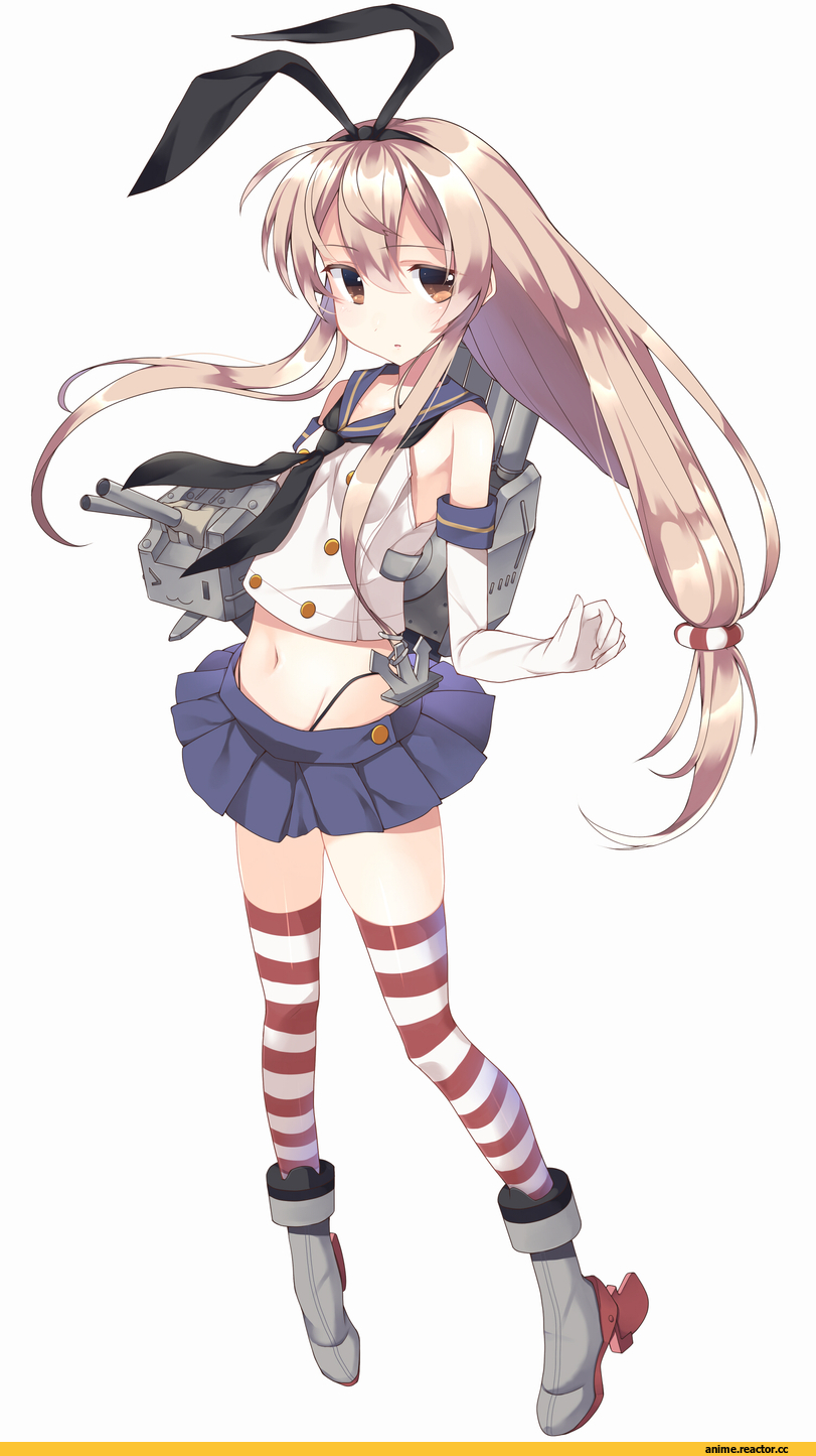 Shimakaze, Kantai Collection, abusoru, Anime