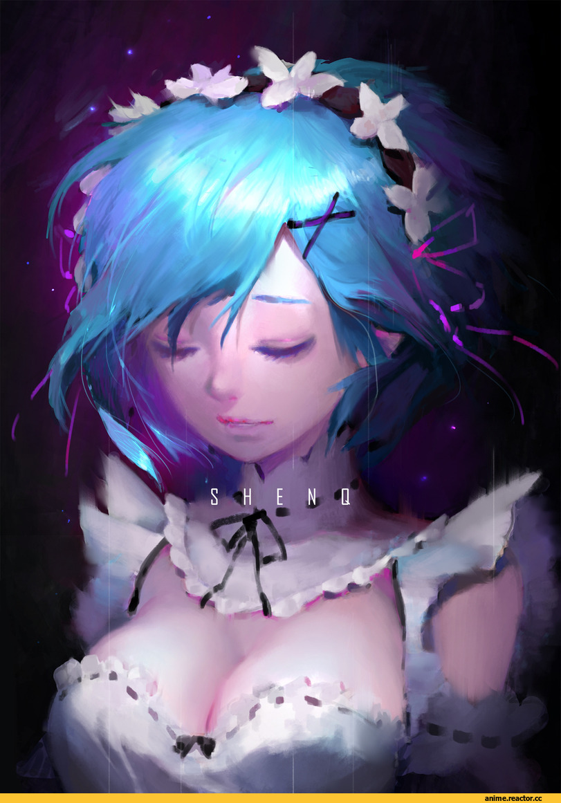 Re Zero Kara Hajimeru Isekai Seikatsu, Rem (re zero), shenq, Anime Paint, Anime Art, Anime