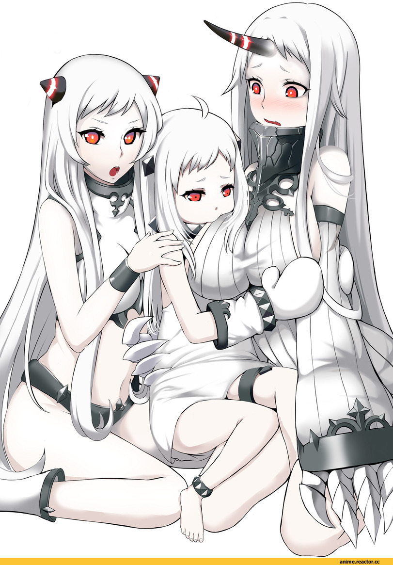 Northern Ocean Hime, Kantai Collection, Airfield Hime, Seaport Hime, hal 2001lop91, Anime Art, Anime