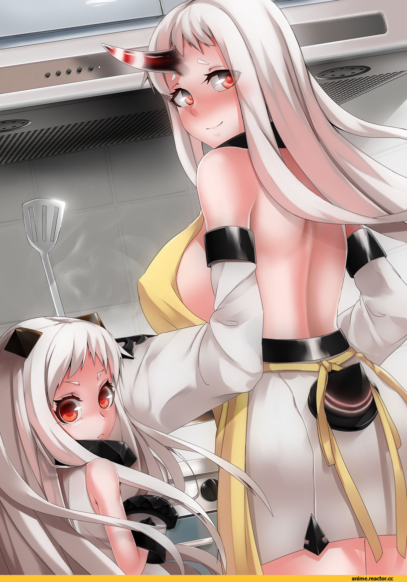 Kantai Collection, Northern Ocean Hime, Seaport Hime, luonawei, Anime