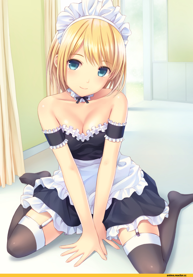 AO, Anime Art, N.G., Maid, Anime