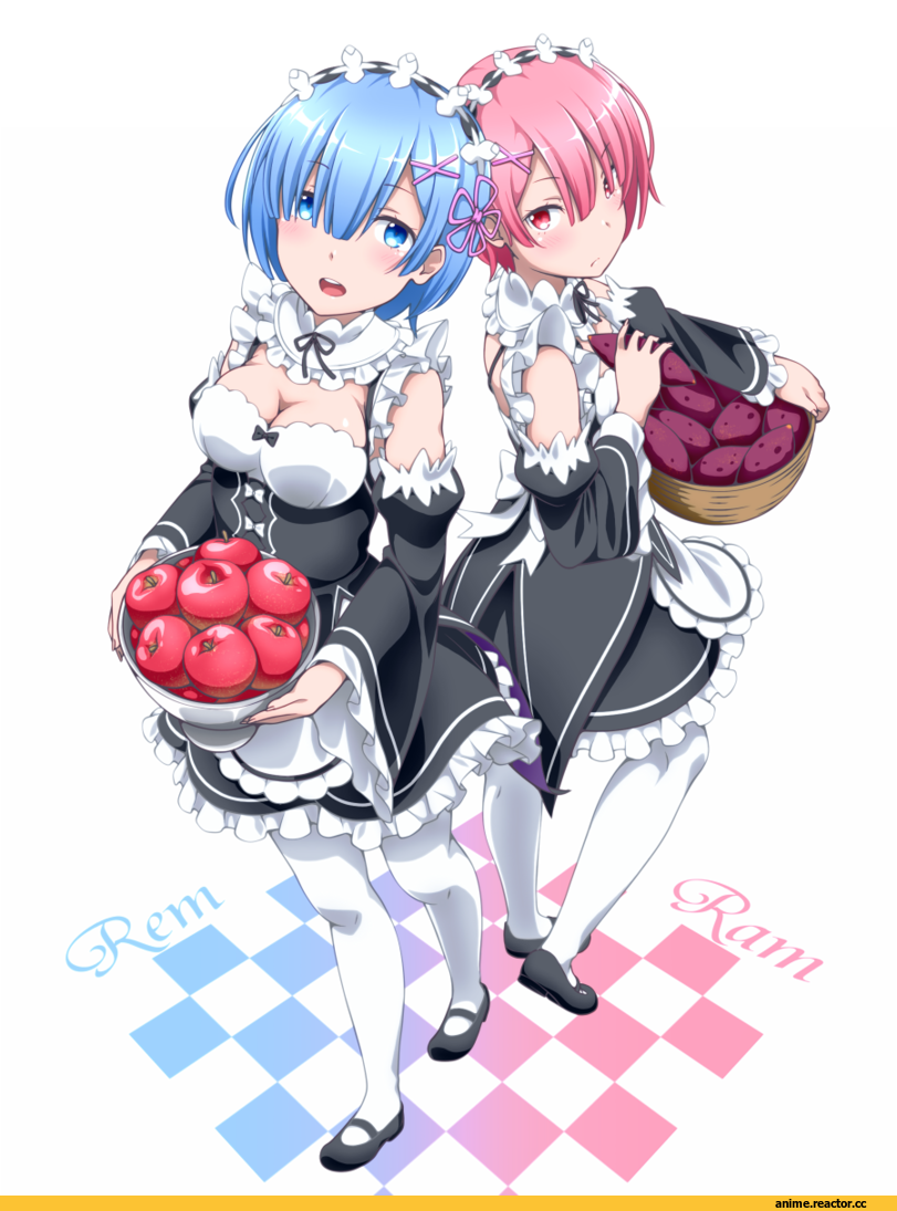 Re Zero Kara Hajimeru Isekai Seikatsu, Ram (Re Zero), Rem (re zero), district89, Anime