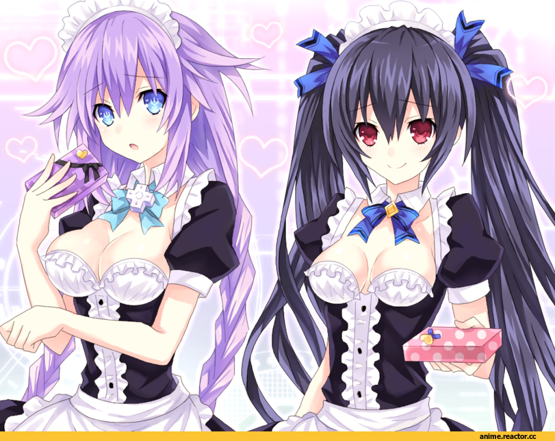 Neptune (series), Noire, Purple Heart, Neptune (Neptune), Maid, Anime Art, Noire (Neptune), Anime