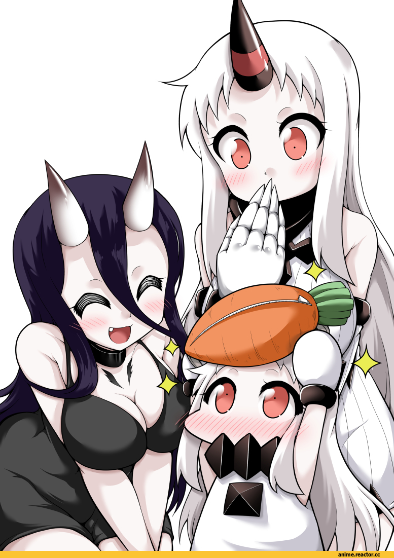 yamato nadeshiko, Seaport Hime, Kantai Collection, Northern Ocean Hime, battleship hime, Anime