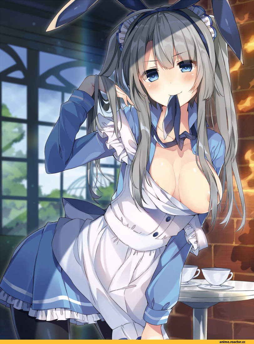 Mishima Kurone, Anime Art, Dengeki Moeou, Anime Ero Oppai, Anime Ero, Animal Ears, Maid, Anime