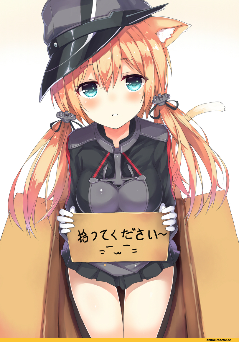 Prinz Eugen (Kantai Collection), Kantai Collection, Anime Ears, neko, Anime