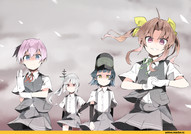 Arare (Kantai Collection), Kantai Collection, Kagerou (Kantai Collection), Shiranui (Kantai Collection), Kasumi (Kantai Collection), Anime Art, daiyamaimo, Anime