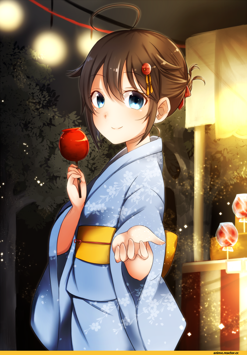 Shigure (Kantai Collection), Kantai Collection, mashiro aa, Yukata, Anime