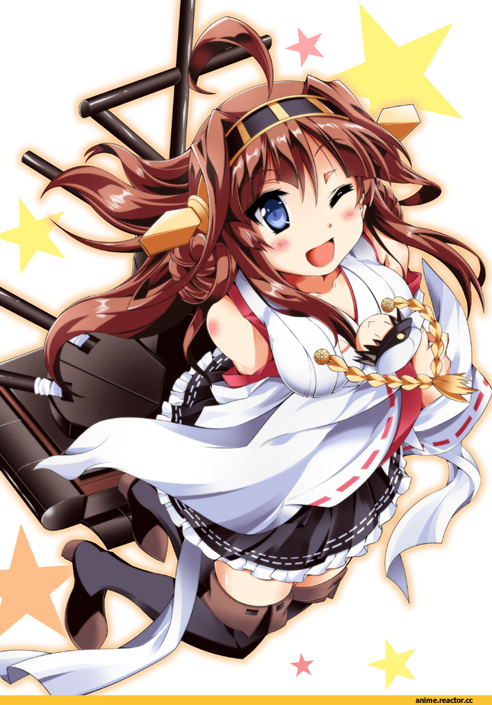 Kongou (Kantai Collection), Kantai Collection, Anime Art, train 90, Admiral (Kantai Collection), Anime